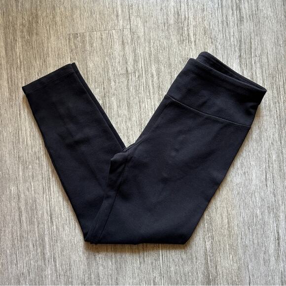 CAbi Pants - CAbi Black Mid-Rise Wide Waistband Ponte Knit Full-Length Leggings Size Medium